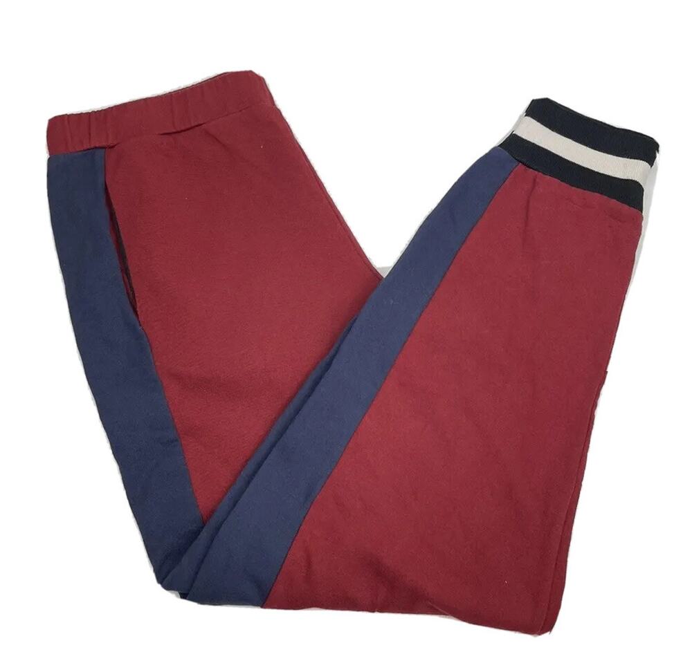 Wilt Womens Sweatpants Size M Blue Red Cotton Joggers Lounge Pants Tie Dye
